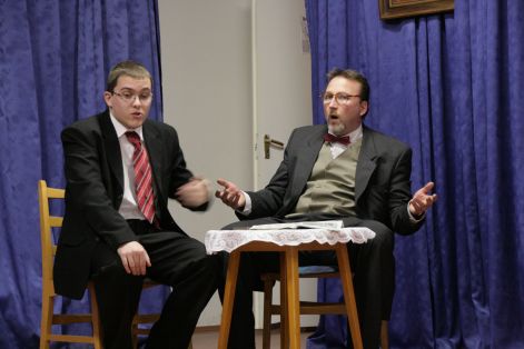Kiss Péter (bal) és Dr. Babják Zoltán (jobb)